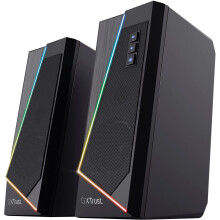 Trust Gaming GXT 609 Zoxa 2.0 PC Speakers, 12 W Peak Power, RGB Illuminated Speaker Set, USB Powered Sound System, 3.5 mm Aux,...