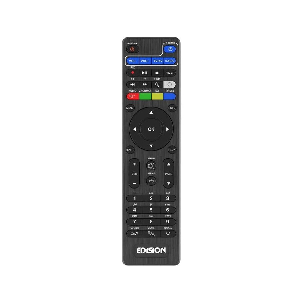 Edi-Rcu 2 Learn Slim Universal Remote Control Edition Slim, Original, Slim, Programmable, 2In1 Tv And Receiver, Ping, Small... 5200378400579