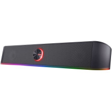 Trust Gaming GXT 619 Thorne RGB Illuminated Soundbar, PC Speakers, 12W Peak Power, 3.5 mm Jack, USB Powered Soundbar, Stereo...