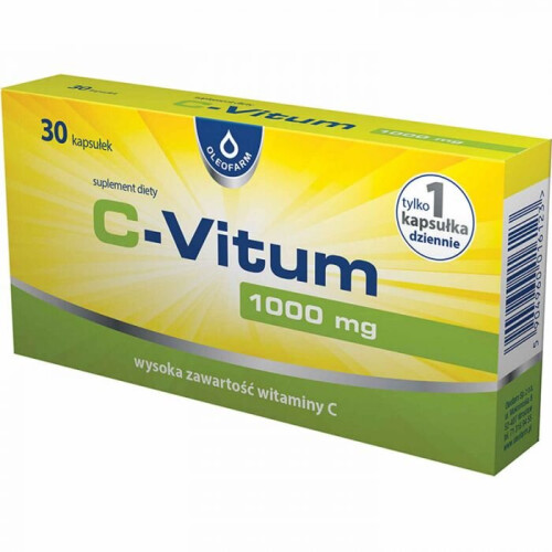 C-VITUM 1000mg Vitamin C 30 capsules