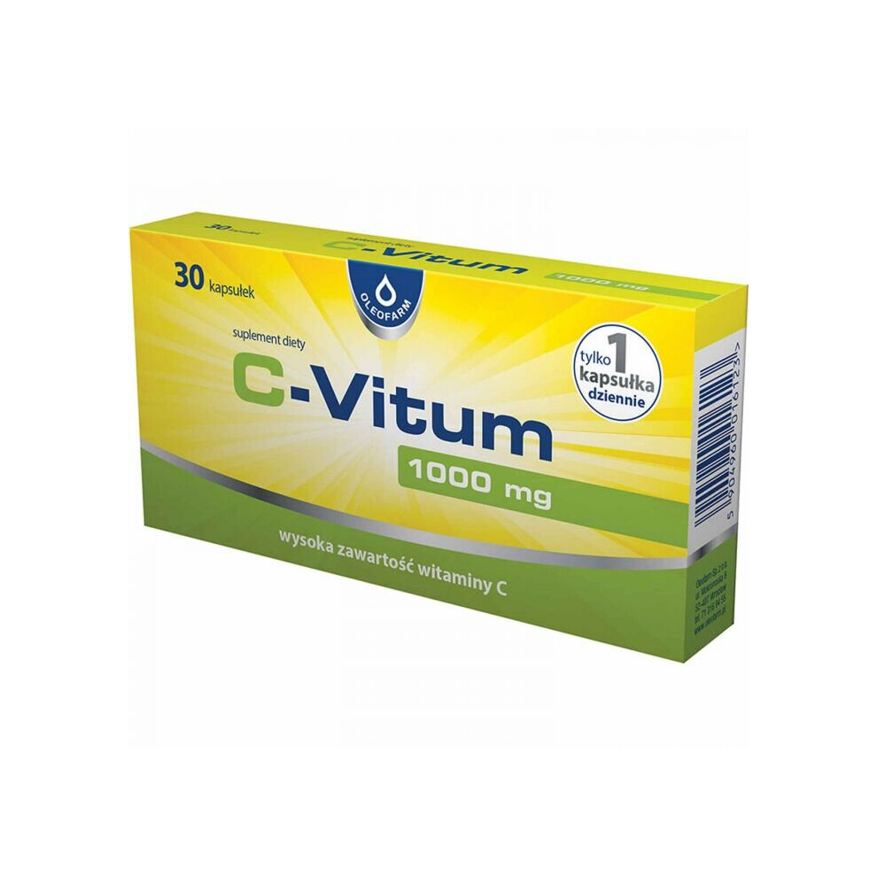 Oleofarm C-Vitum 1000Mg Vitamin C 30 Capsules