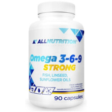 ALLNUTRITION Omega3-6-9 Strong w/ fish linseed & sunflower oils 90caps