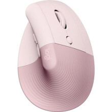 Mouse - Senza Fili - Logitech - Sollevamento Ergonomico Verticale - Rosa - Destro