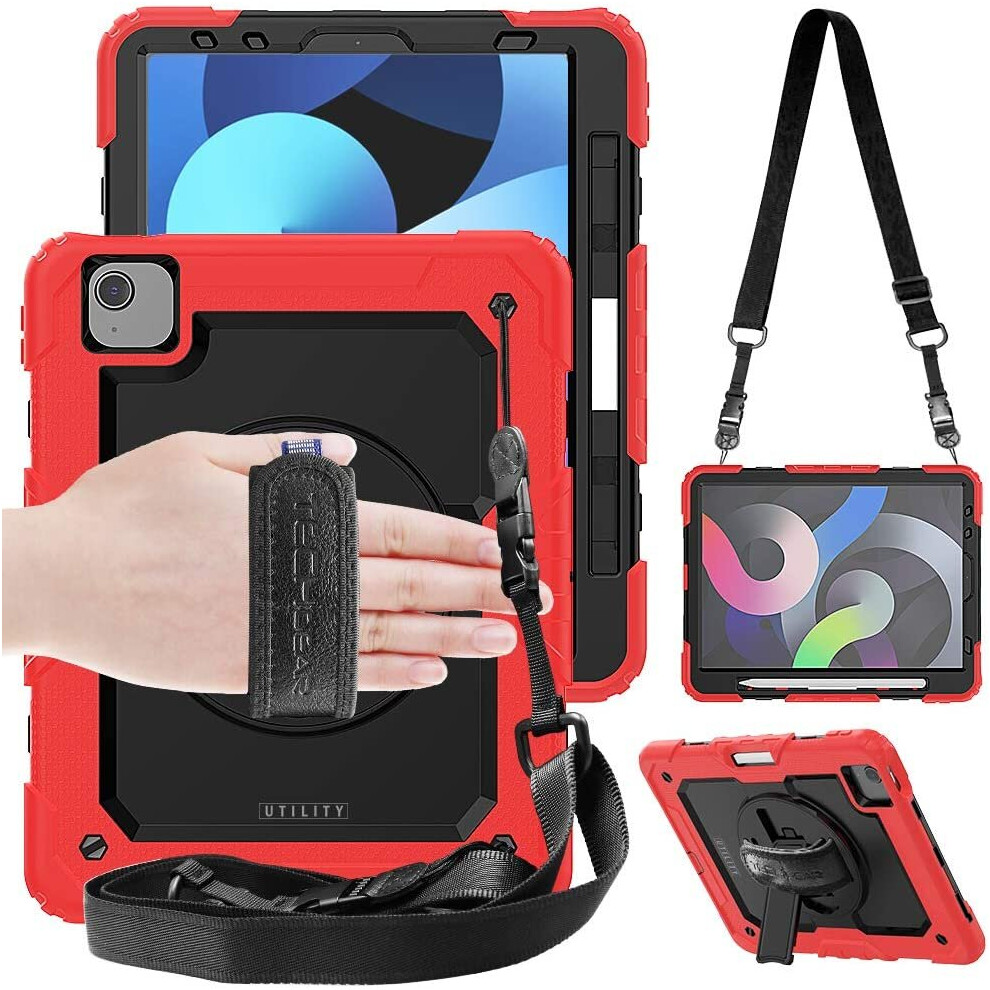 Techgear Utility Case For Ipad Air 5 / 4 10.9", 4Th 2020 & 5Th Generation 2022, Tough Rugged Heavy Duty Armour Shockproof Case...