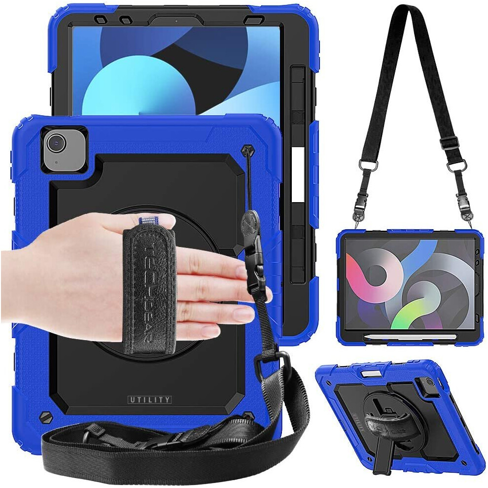 Techgear Utility Case For Ipad Air 5 / 4 10.9", 4Th 2020 & 5Th Generation 2022, Tough Rugged Heavy Duty Armour Shockproof Case...