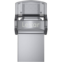 Lexar JumpDrive D35c USB 3.0 Dual Drive Flash Drive 64 GB Grey