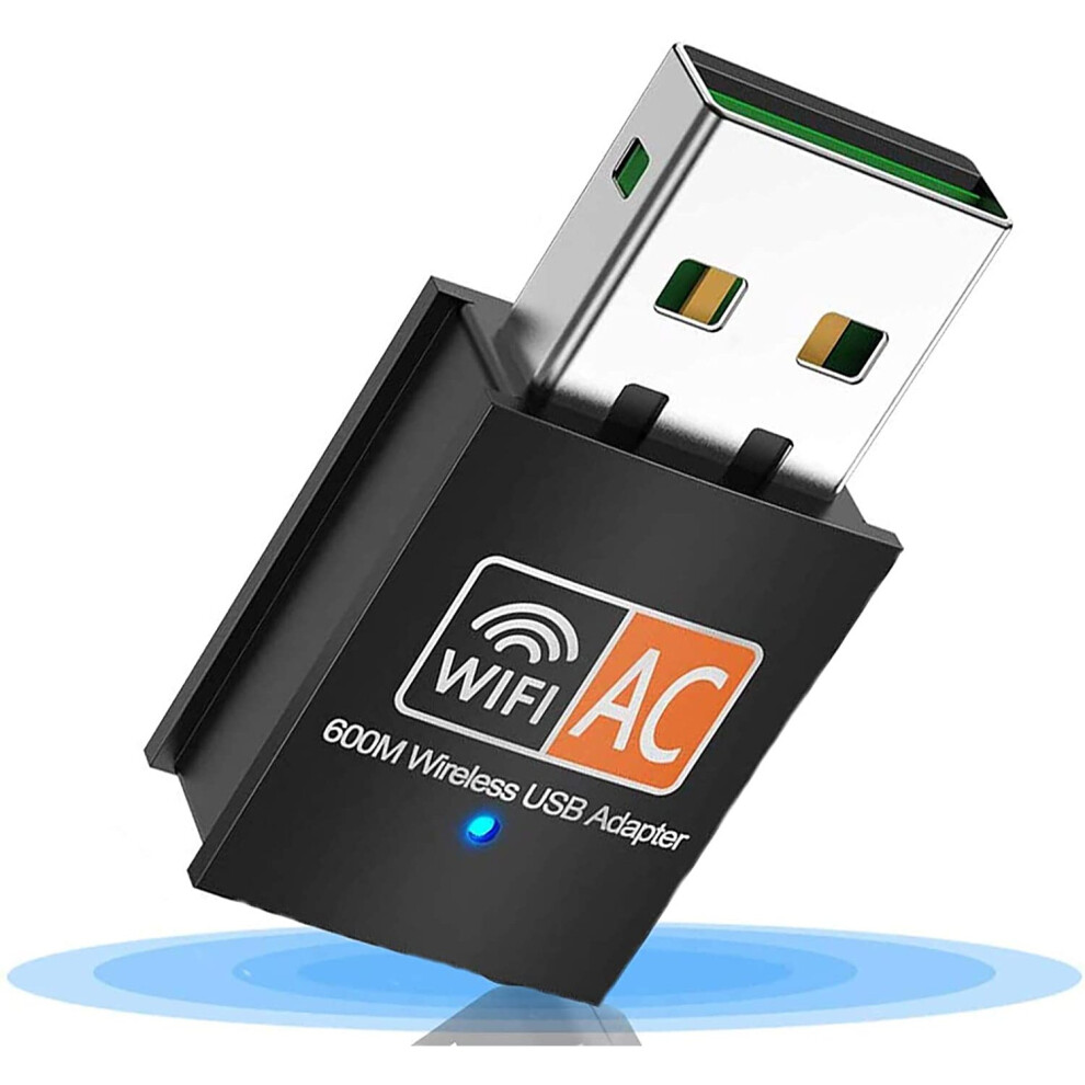 Wifi Dongle - Usb Mini Wifi Dongle Adapter 600Mbps Dual Band 2.4G/5G Wireless Network Adapter Support Pc Laptop Desktop Wifi... 193499384345