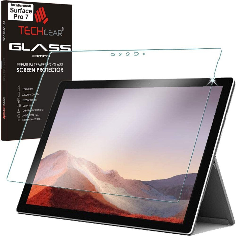 TECHGEAR GLASS Edition Screen Protector fits Microsoft Surface Pro 7 / Pro 7 Plus, Genuine Tempered Glass Screen Protector [9H...