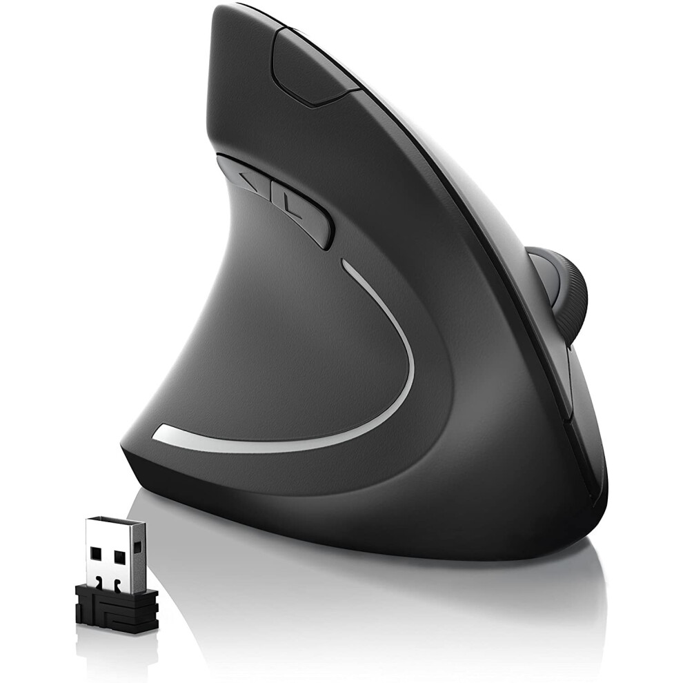 Csl - Wireless Ergonomic Usb Mouse Â Vertical Mouse - Left Handed Vertical Mouse Â Ergonomic Design - Optical Model -... 4062861018002