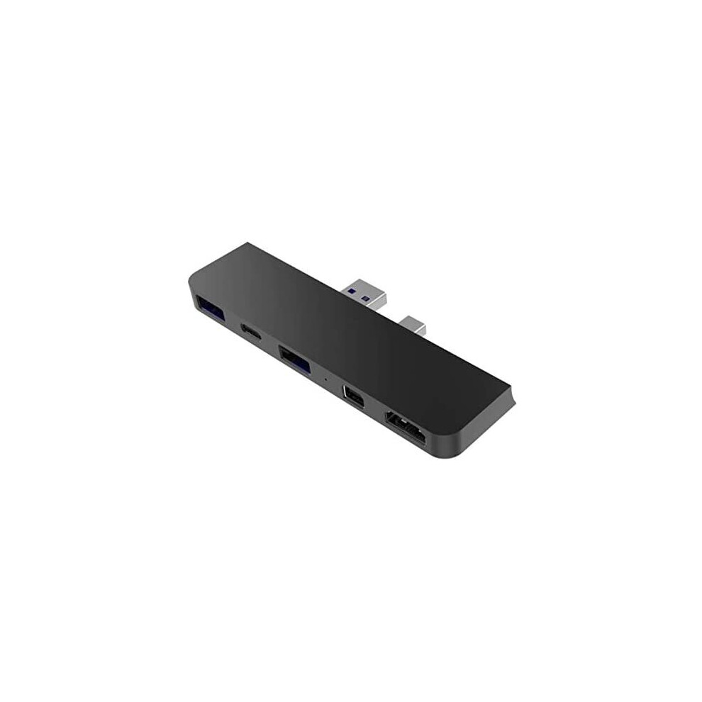 Hyperdrive - Usb-C Hub For Surface Pro - 5-In-2 For Microsoft Surface Pro 4/5/6 - Hdmi 4K60hz, Usb-C 5Gbps, 2 X Usb-A, Minidp... Black 6941921145453