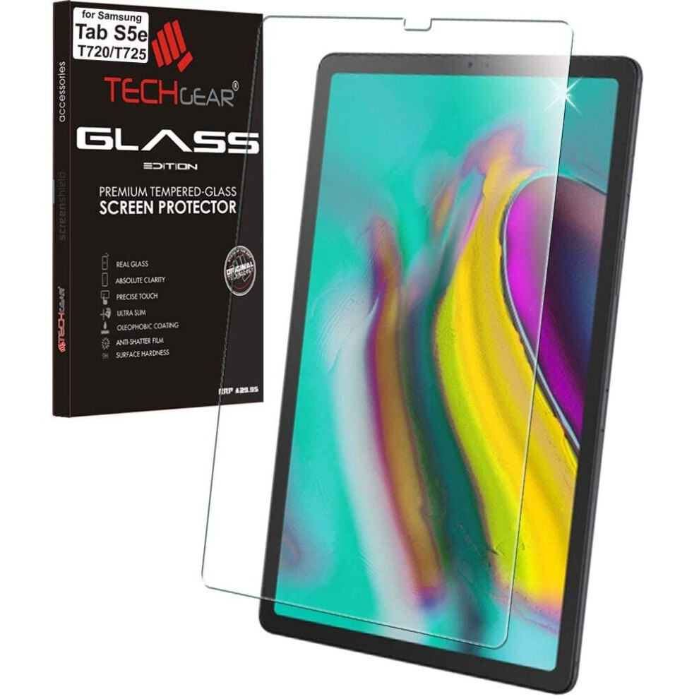 TECHGEAR Anti-Glare Screen Protector Compatible with Samsung Galaxy Tab S5e 10.5"(SM-T720 Series) - MATTE GLASS Edition Genuine...