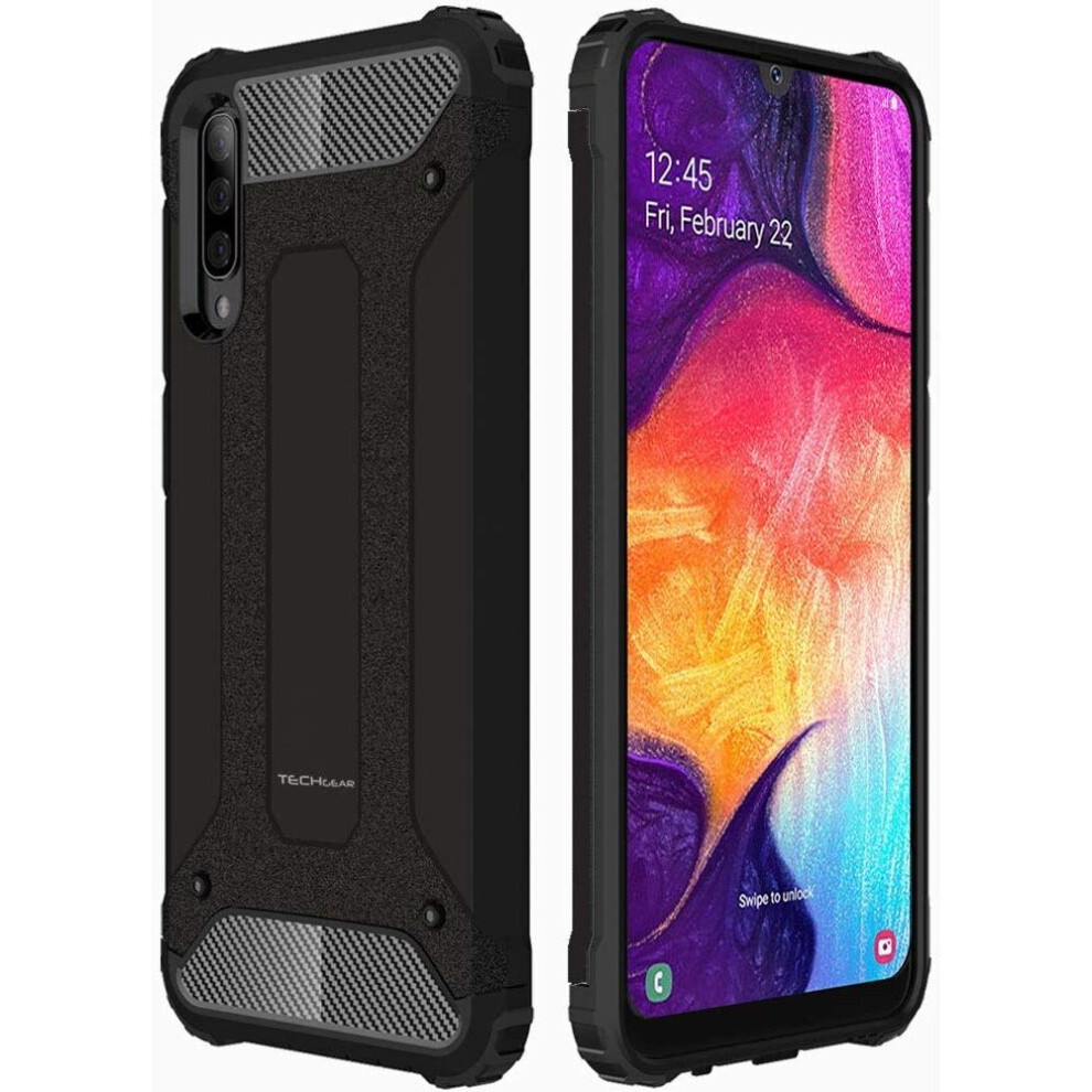 TECHGEAR Galaxy A50 Case [Tough Armoured] ShockProof Dual-Layer Protective Heavy Duty Tough Cover Designed For Samsung Galaxy...