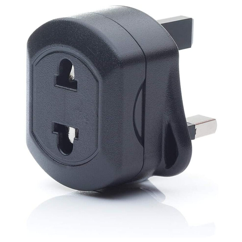 EU 2 Pin To UK 3 Pin Fused Adaptor Plug For Shaver/Toothbrush Q4U 1X Black adapter European to UK Adapter EU/US to UK Plug Adaptor