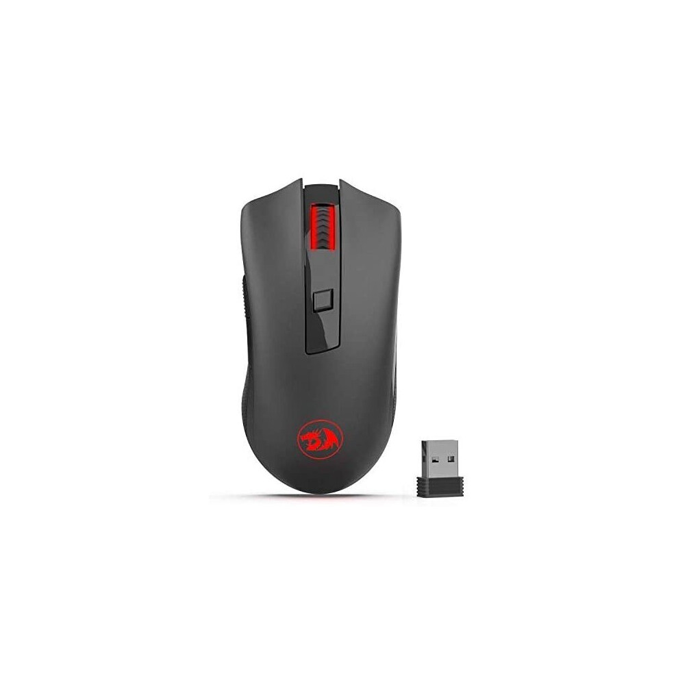 Redragon M652 Optical 2.4G Wireless Mouse with USB Receiver, Portable Gaming & Office Mice, 5 Adjustable DPI Levels, 6 Buttons...