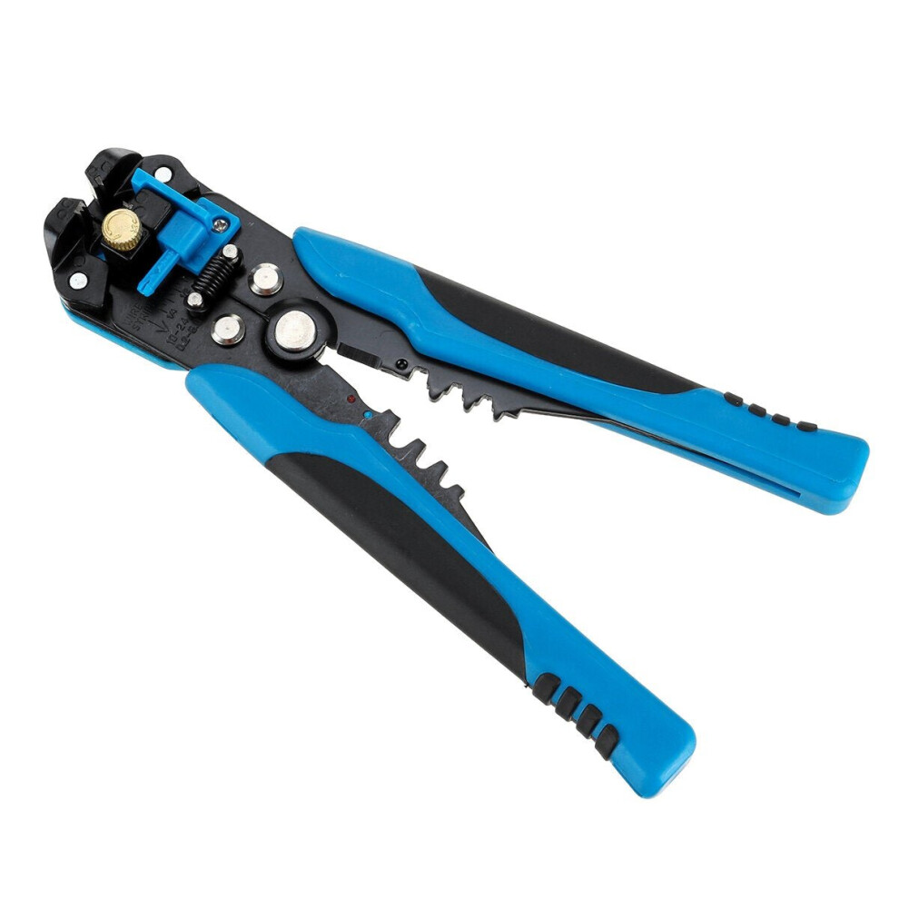 (Star black) Self-Adjusting Insulation Wire Stripper Cutter Crimper Terminal Tool Cable Pliers