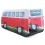 Volkswagen Official Red VOLKSWAGEN Kids Pop Up Campervan Split Screen Indoor & Outdoor Play Tent 4