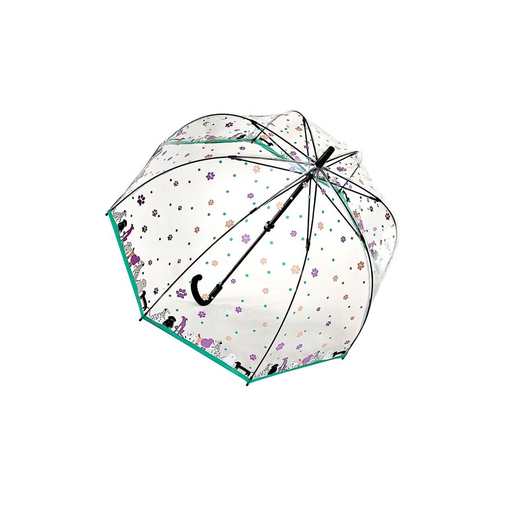 Fulton Umbrellas Fulton Birdcage Clear Dome Umbrella - Dog & Bone