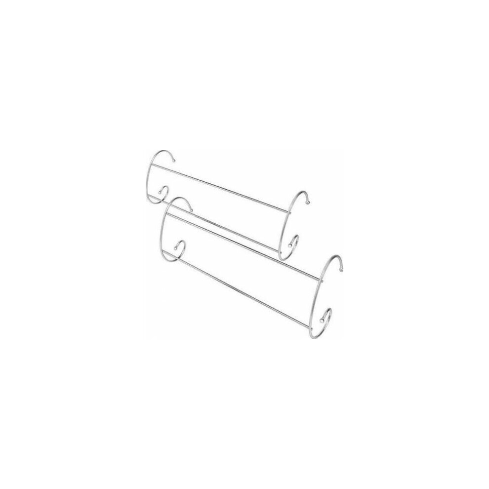 Homion Set Of 2 Rail Chrome Clothes Airier Over Radiator Towel Rail Dryer
