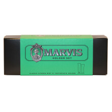Marvis Classic Holders Set - Classic Mint Toothpaste + Green Holder