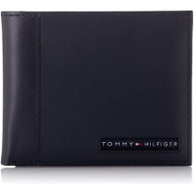 Tommy Hilfiger Cambridge Men's Leather Wallet with ID Passcase Navy