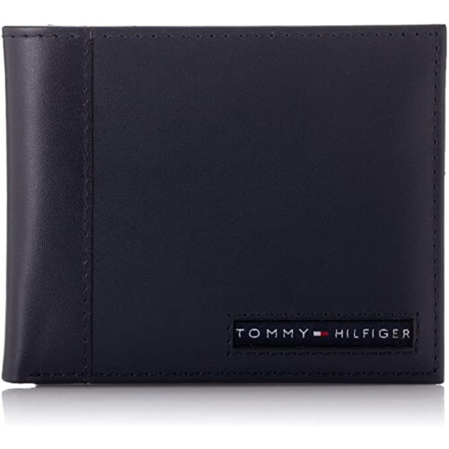 Tommy Hilfiger Cambridge Men's Leather Wallet with ID Passcase Navy