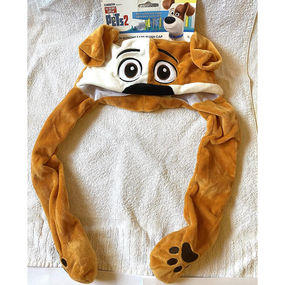 D The Secret Life of Pets 2 Soft Plush Ears/Hat/cap. Max's Fun Moving