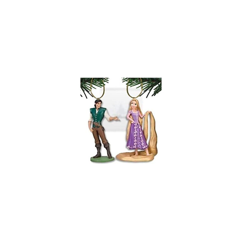 Disney Dis Disney's Tangled 'Rapunzel And Flynn' Ornament Set - (2) Pvc