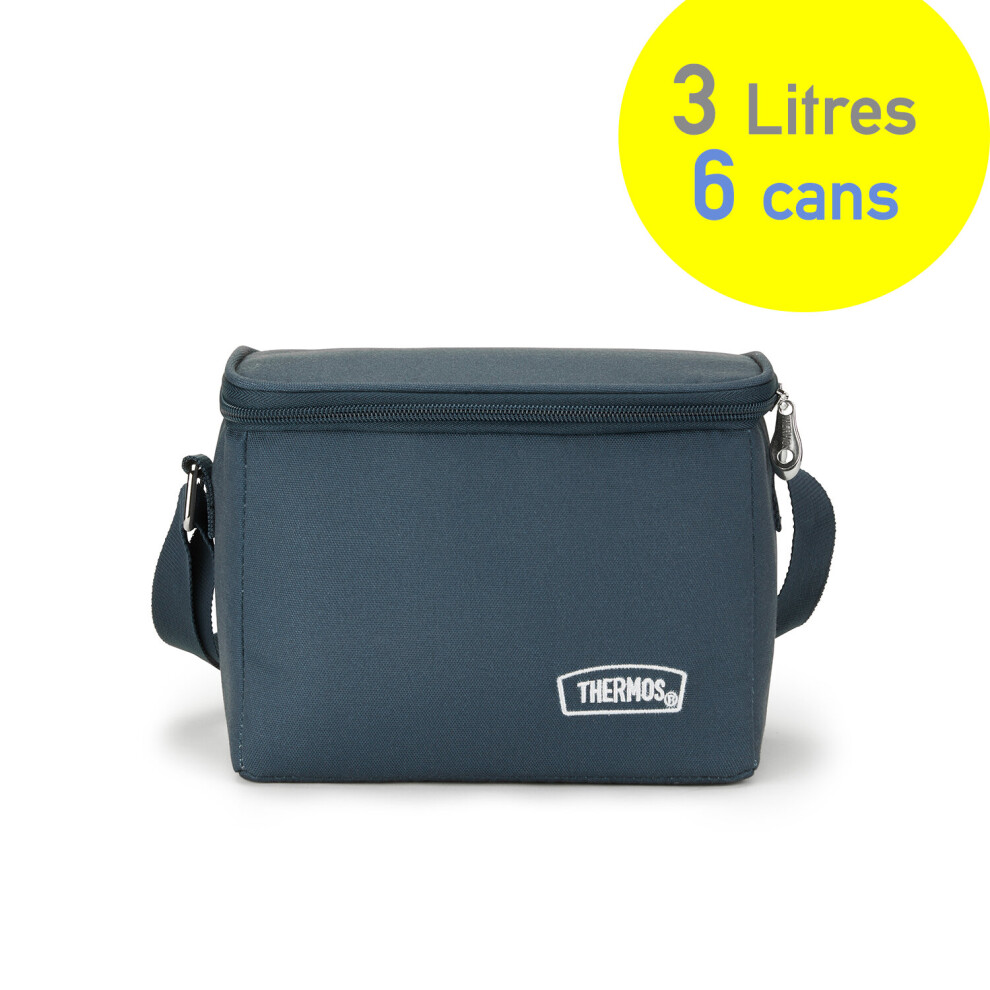 Thermos 3L Ecocool Recycled Picnic Bag Insulated Lining Carry Strap 6 Cans Max