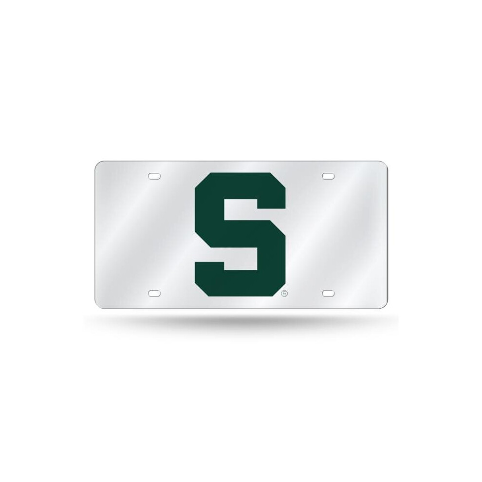 Rico Industries Lzs220102 Ncaa Michigan State Spartans Laser Tag License Plate, Silver 094746162283