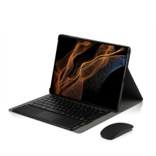 Galaxy Tab S8 Ultra Keyboard Case with S Pen Holder - Book Cover & Stand, Black (14.6")