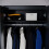 Home Discount (Black) Riano 2 Door Wardrobe Hanging Rail Shelf Storage 5
