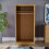Home Discount (Pine) Riano 2 Door Wardrobe Hanging Rail Shelf Storage 4