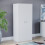 Home Discount (White) Riano 2 Door Wardrobe Hanging Rail Shelf Storage 1