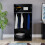 Home Discount (Black) Riano 2 Door Wardrobe Hanging Rail Shelf Storage 3