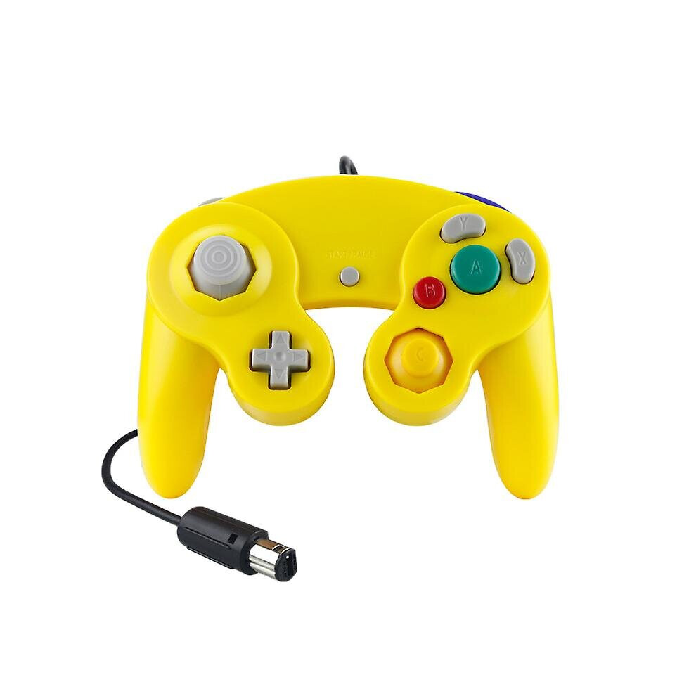 (Yellow) Wired Ngc Game Controller Gamepad Game Cube Controller Handheld Joystick For Nintendo Yellow 760954522057