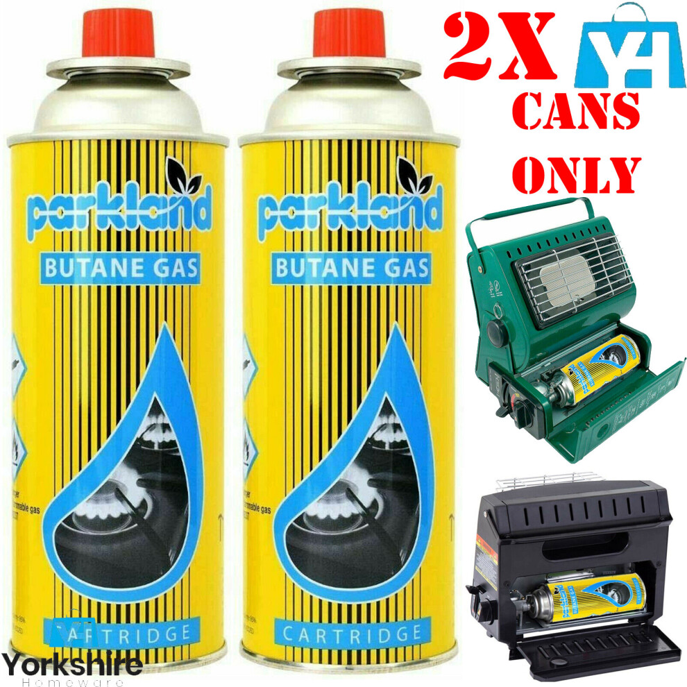 2X Pcs Butane Gas Bottles Canisters For Portable Stoves Cookers Grill Heaters