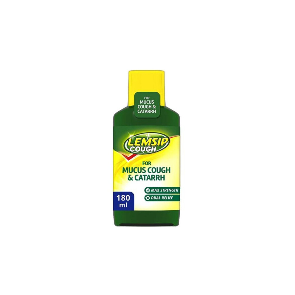 Lemsip Cough For Mucus Cough & Catarrh 100Mg/2.5Mg/5Ml Oral Solution 180Ml