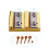 3/4-4/4 Violin Peg Shaver Reels Making Tool Luthier Brass Material Gold 4
