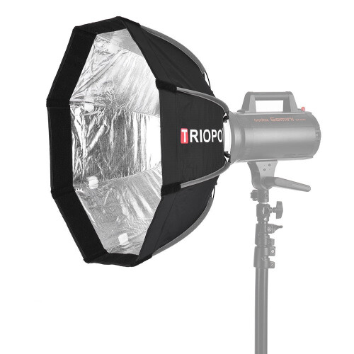 55cm Foldable 8-Pole Octagon Softbox with Soft Cloth Carrying Bag Bowens Mount for Studio Strobe Flash Light