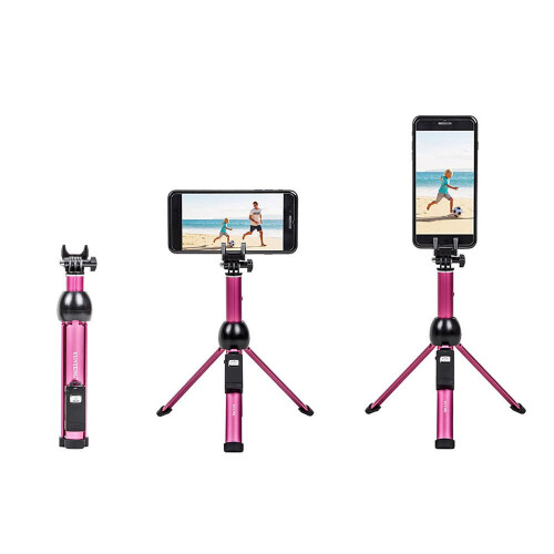 2 in 1 Portable Foldable Phone Selfie Stick Tripod