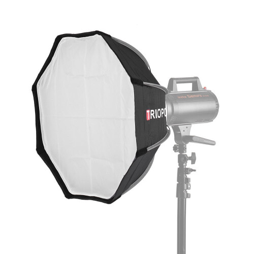 55cm Foldable 8-Pole Octagon Softbox with Soft Cloth Carrying Bag Bowens Mount for Studio Strobe Flash Light 2
