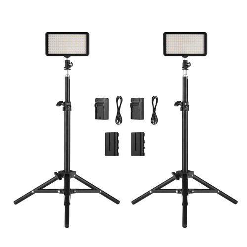 (UK) LED Video Light Kit for ILDC DSLR Cameras