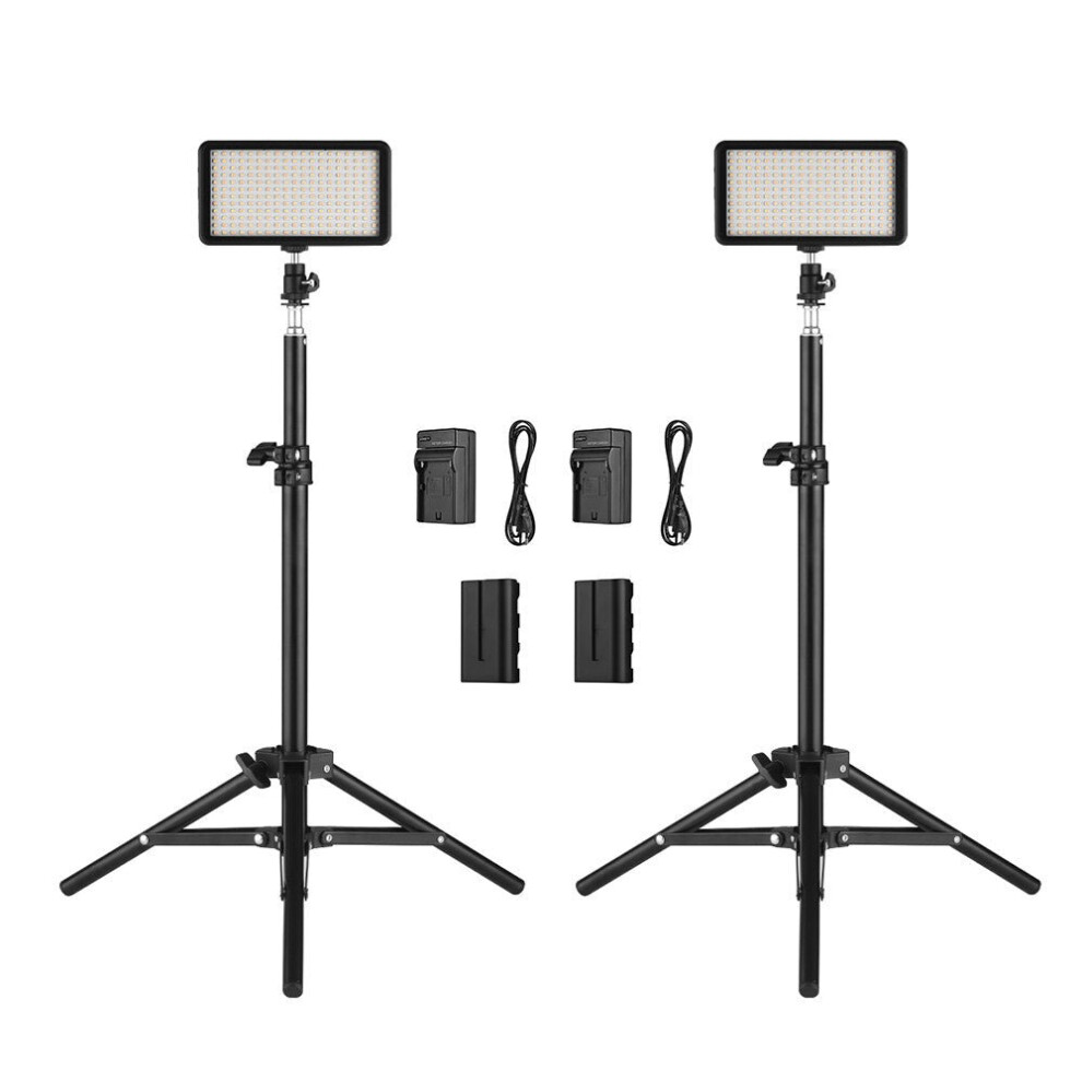 (EU) LED Video Light Kit for ILDC DSLR Cameras