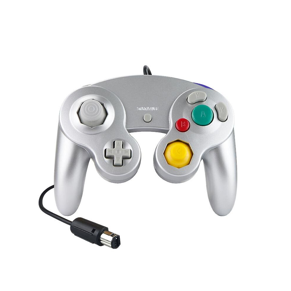 (Silver) Wired Ngc Game Controller Gamepad Game Cube Controller Handheld Joystick For Nintendo Silver 760954522231