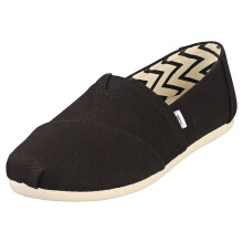 Toms Alpargata Recycled Womens Slip On Shoes in Black - Size 5.5 UK