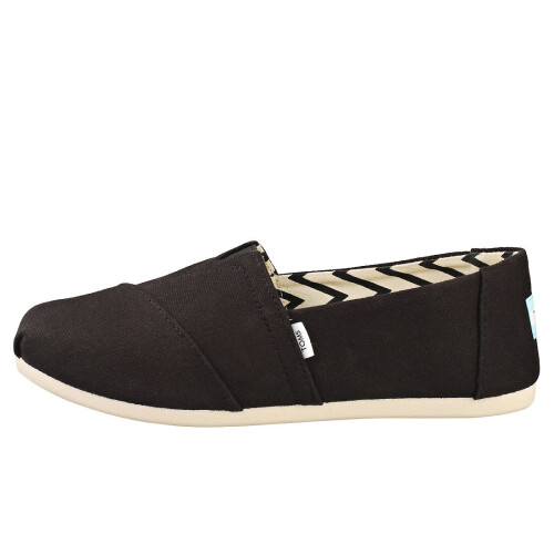 Toms Toms Alpargata Recycled Womens Slip On Shoes in Black - Size 4 UK 2