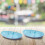 Set of 2 Two Tone Plastic Sectioned Dishes Reusable Camping Summer 2