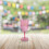 Pack of 4 Wine Goblets Pink Aztec Reusable BBQ Summer Party Tableware Camping 2