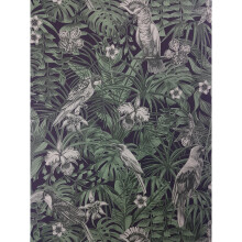 Tropical Birds Palm Leaf Wallpaper Green Black Paste Wall Vinyl A.S Creation