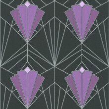 Isadora Purple Silver Wallpaper Debona Paste The Wall Glitter Textured Vinyl